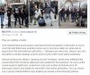 Policyjna prowokacja na marszu w Brukseli.