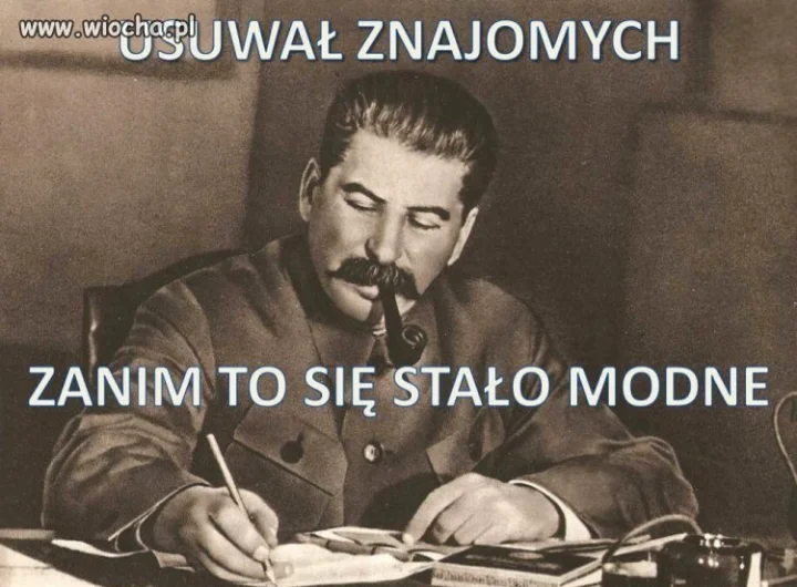 Usuwał znajomych