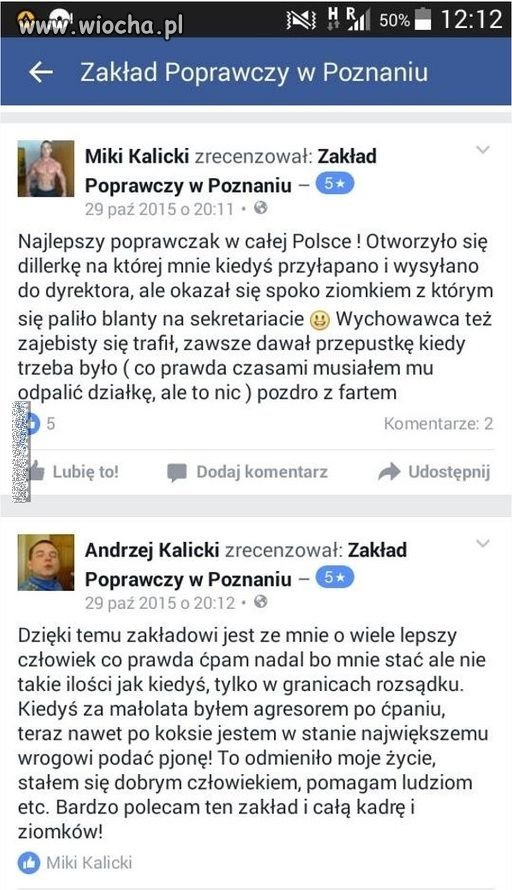 Byli podopieczni o zakładzie karnym w Poznaniu