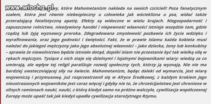 Słynny brytyjski premier W.Churchill w 1900 zapisał te słowa