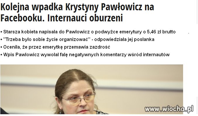 Taki szacunek do Emerytów...