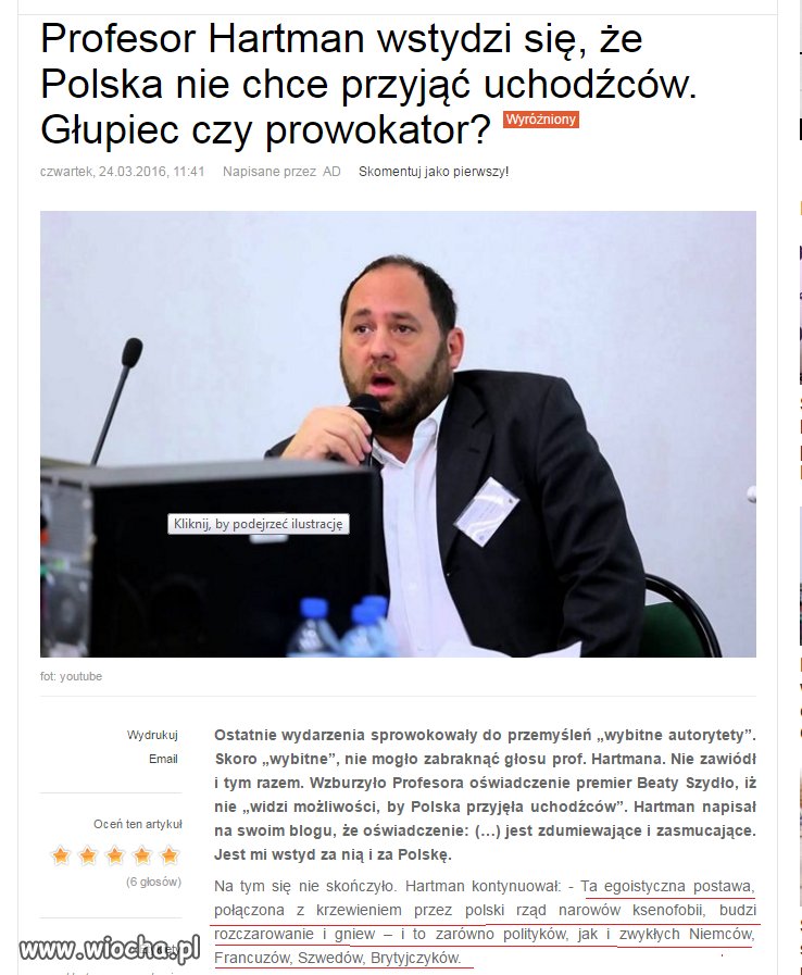 On jest głupi czy pier...ty?
