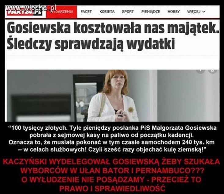 Tak... To ta sama Gosiewska co chlała z Ukraińcami 