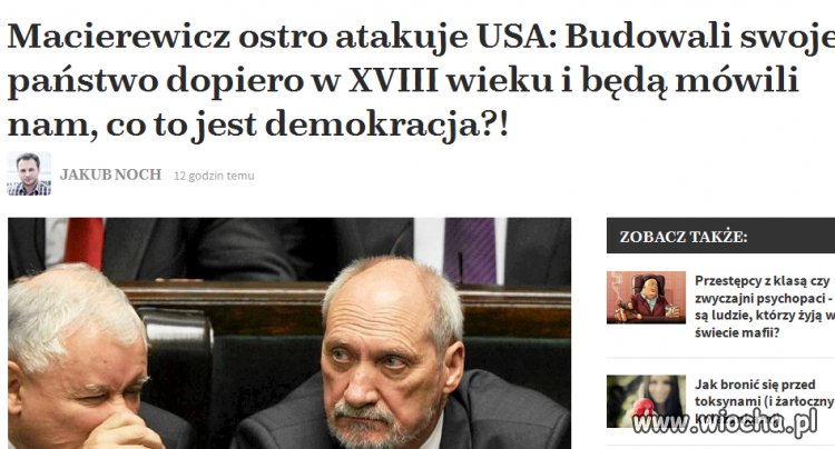 Przykład jak szybko traci się sojuszników...