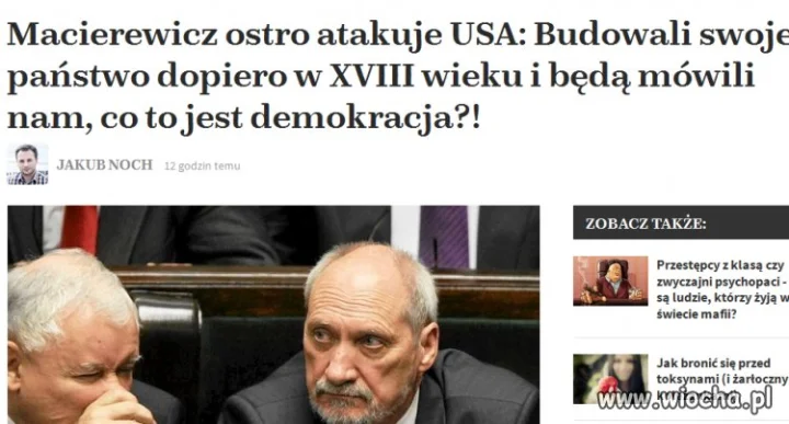 Przykład jak szybko traci się sojuszników...