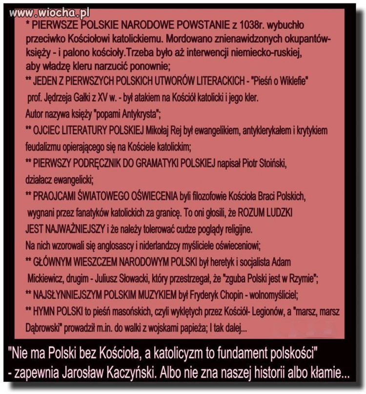 Kaczyński kłamca