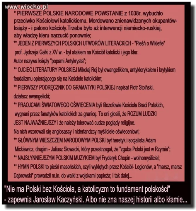 Kaczyński kłamca