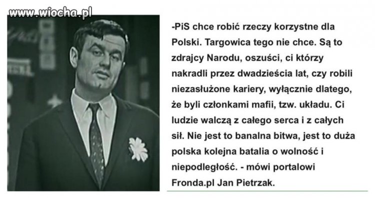 Kiedyś go ceniłem jako świetnego kabareciarza