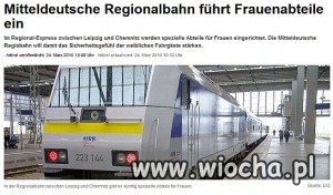 Specjalne przedziały dla kobiet.