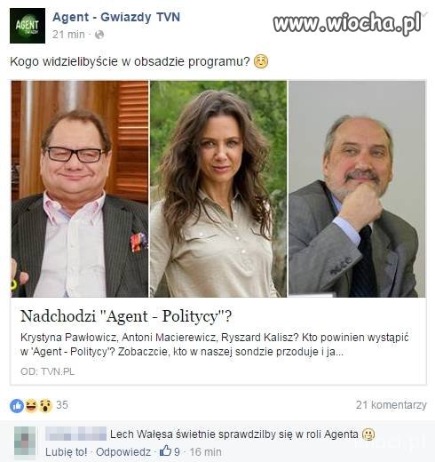 Kogo widzielibyście jako agenta?