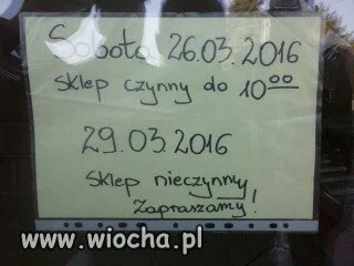 Sklep nieczynny
