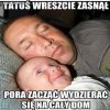 Tatuś wreszcie zasnął