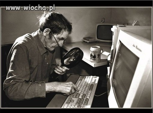Admin w wieku emerytalnym.