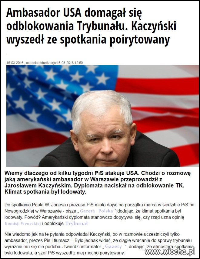 Myślałem, że o takich sprawach rozmawia się z  