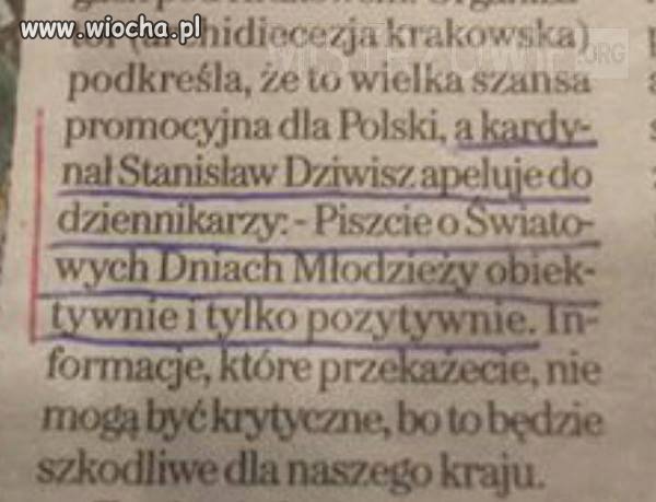Dziwisz jeszcze się zdziwisz 