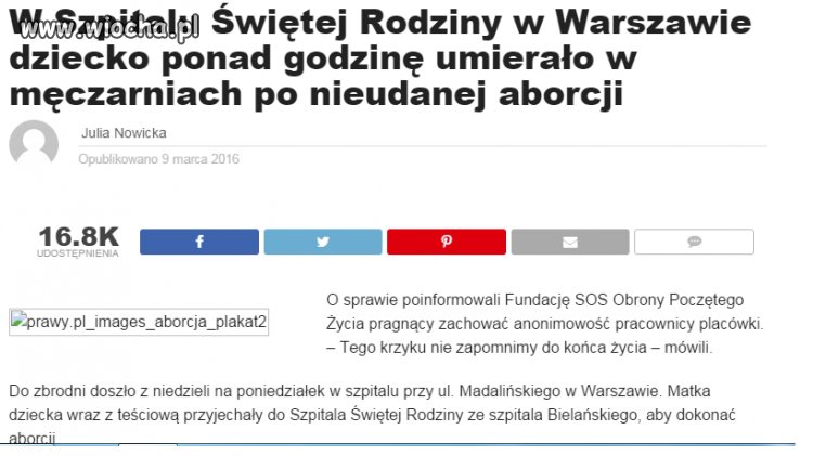 Horror dla dziecka