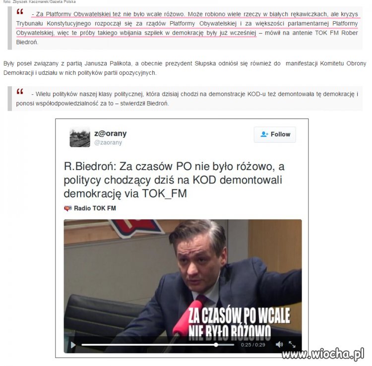 Powiedział coś wreszcie