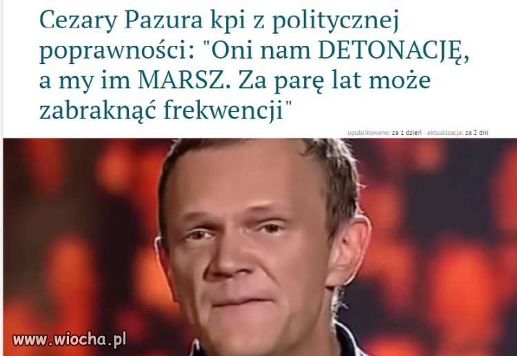 Coś w tym jest. Mądra uwaga Pana Cezarego.