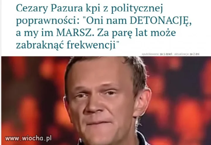 Coś w tym jest. Mądra uwaga Pana Cezarego.