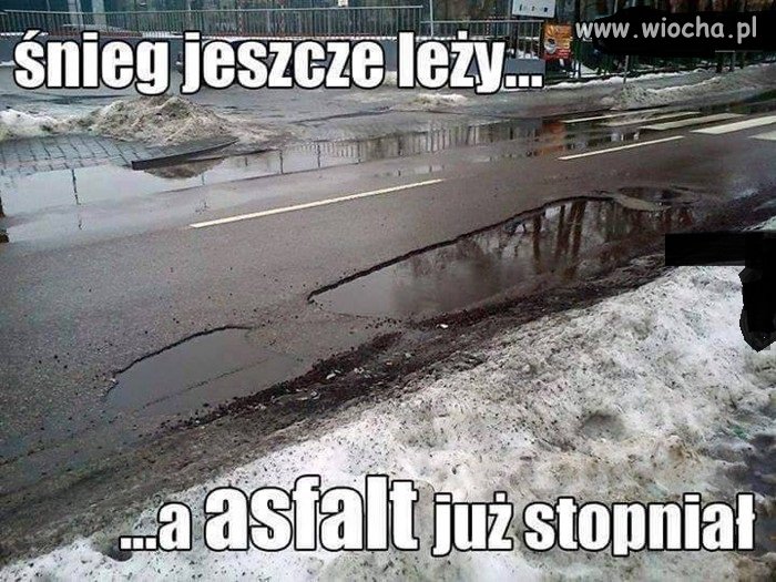 Wczesna wiosna na polskich drogach 