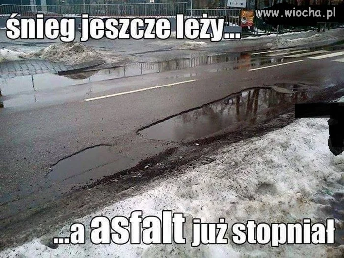 Wczesna wiosna na polskich drogach 