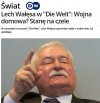 Wałęsa chce w Polsce wojny