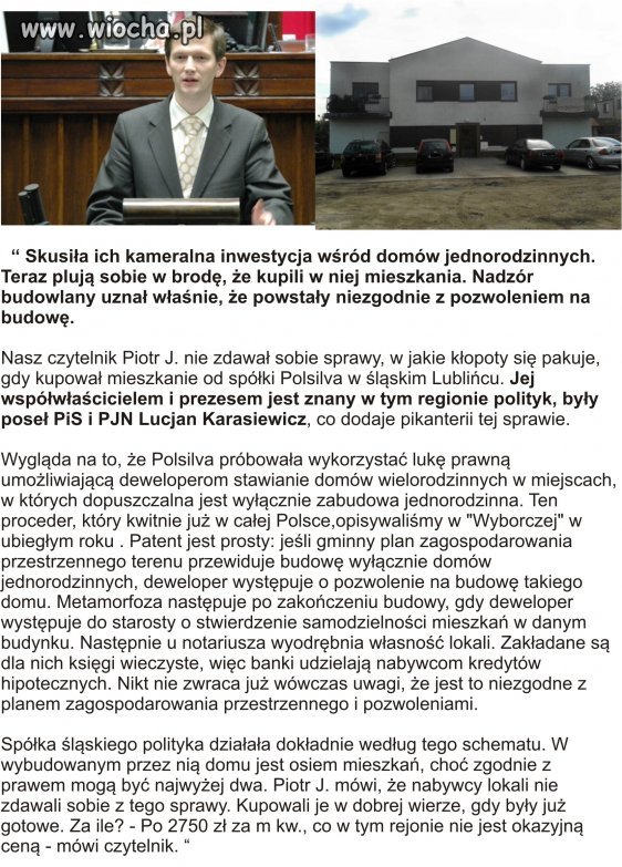 Były poseł PiS Lucjan Karasiewicz
