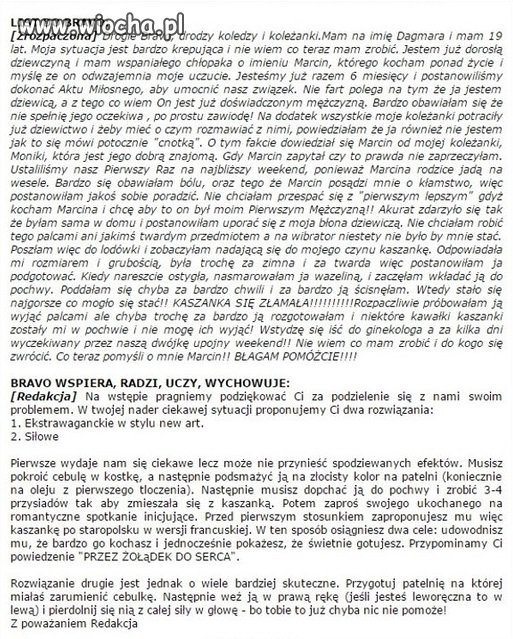 Z cyklu prawdziwa historia.