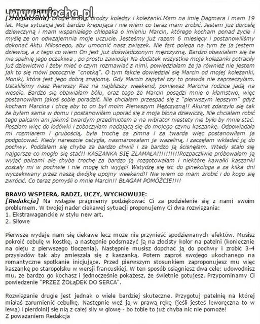 Z cyklu prawdziwa historia.
