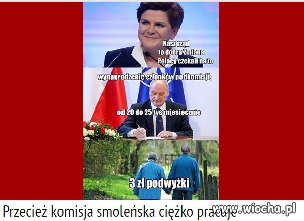 A pózniej wysokie emerytury.