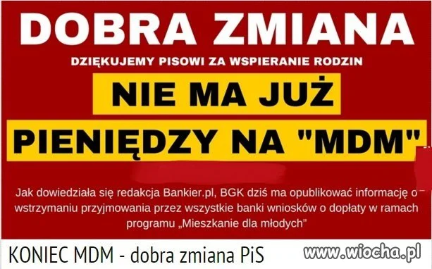 MDM było i się zmyło 