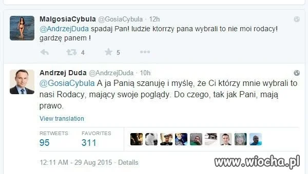 Kultura adwersarzy prezydenta...