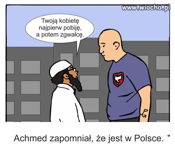 Zapomniał, że jest w...