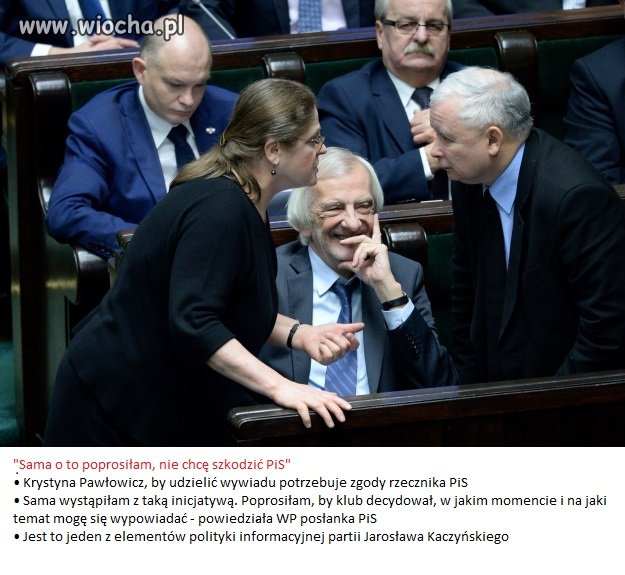 "Sama o to poprosiłam, nie chcę szkodzić PiS"