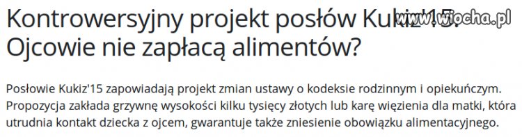 No i chwała Kukizowi.