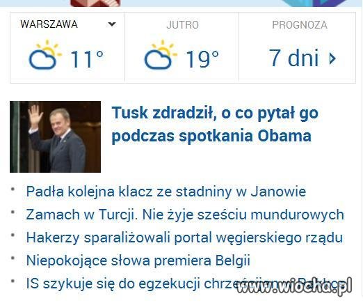 Tusk zdradził ...