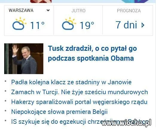 Tusk zdradził ...