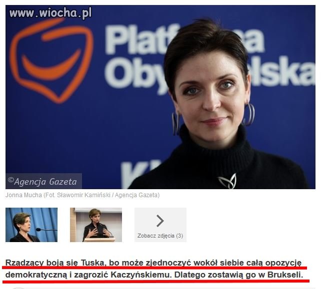 Tusk to moze zjednoczyć ale stado much,