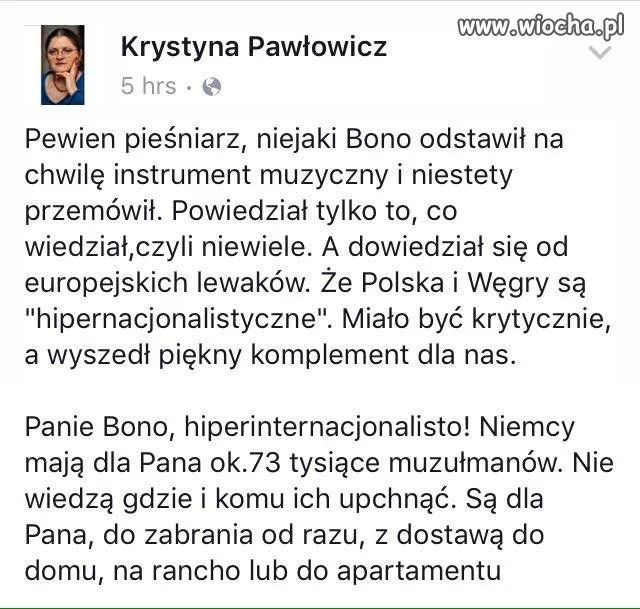Krystyna jak napisze to napisze 