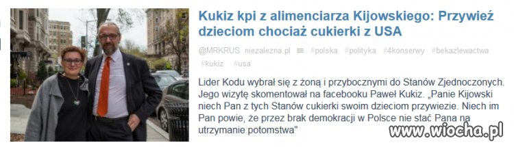 Frajerzy, na marszach opłacili mu POdróż POślubną do US