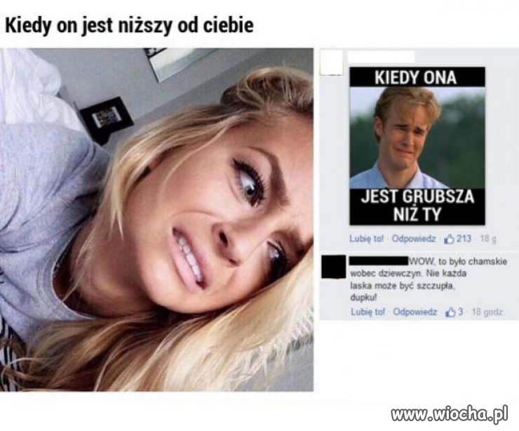 Podejście kobiet - Ty szowinisto, nie każda laska