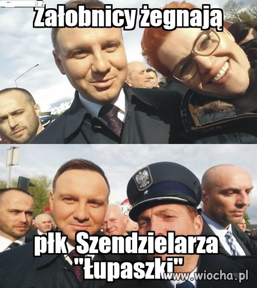 Lans radnych na pogrzebie