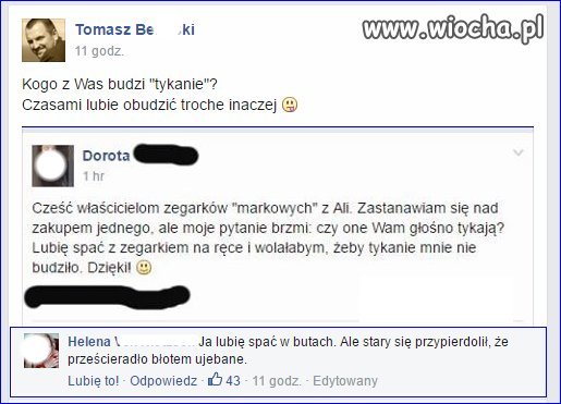 Śpicie w zegarku?