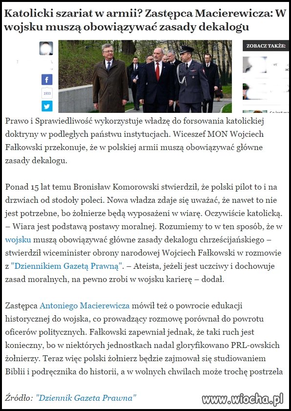 No i taki żołnierz, żarliwy katolik