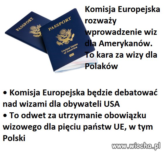 Wizy dla Amerykanów w UE 