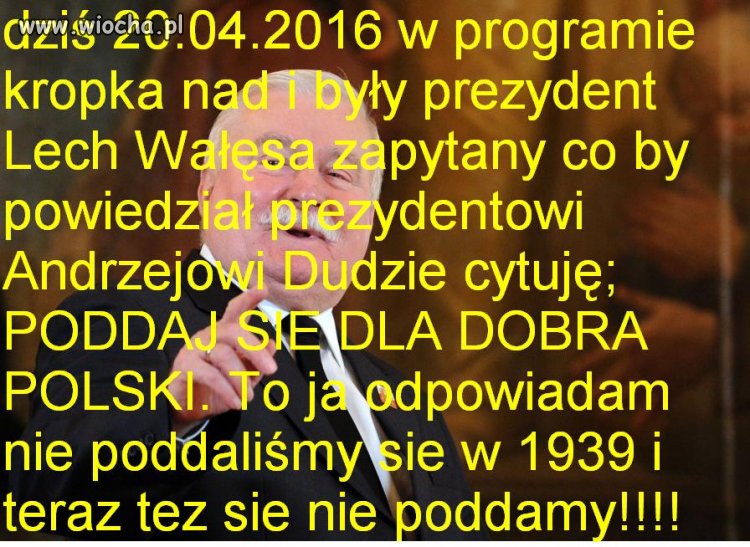 Były prezydent Lech(bolek)