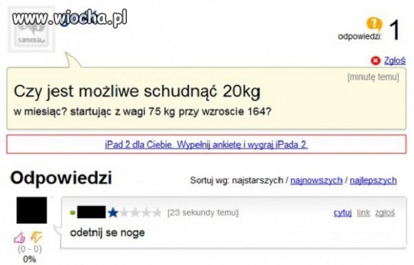 Odetnij se noge... 
