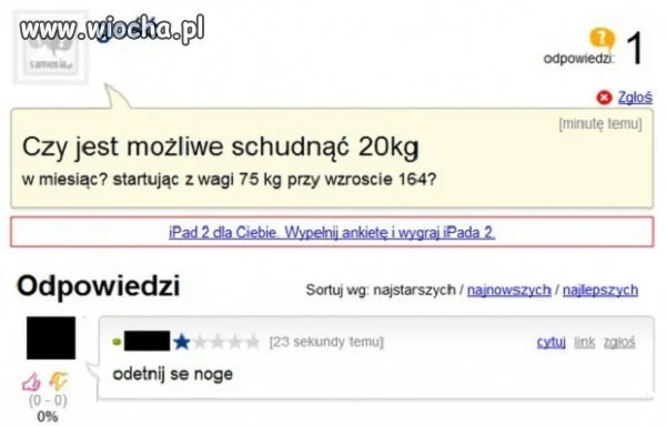 Odetnij se noge... 