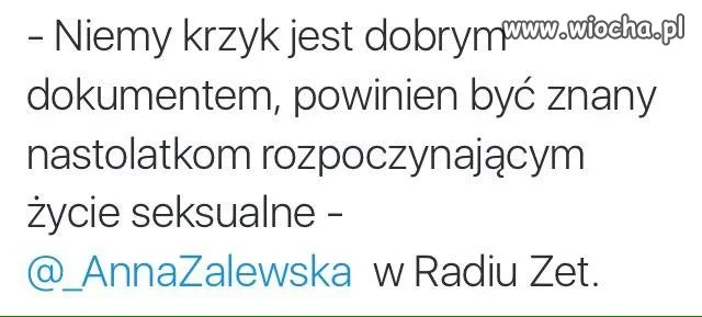 Niemy krzyk? 