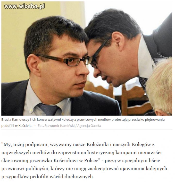 Dziennikarze przeciwko piętnowaniu pedofilów w sutannach